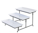 Stand Collapsible  with 3 Porcelain Serving Platters