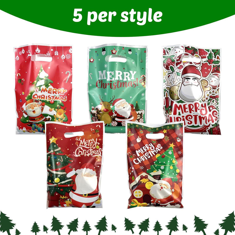 Cartoon Christmas Themed Candy Gift Bags