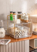 MAKEUP SHELF ORGANIZER TRAY