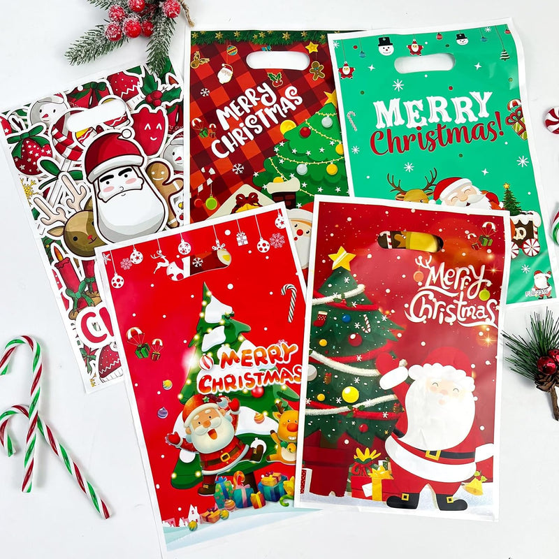 Cartoon Christmas Themed Candy Gift Bags