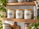 Storage Canister with Bamboo Lid & Spoon