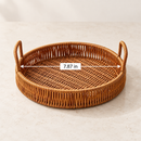 Decorative Woven Trays for Coffee Table, Kitchen & Home Decor