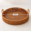 Decorative Woven Trays for Coffee Table, Kitchen & Home Decor