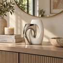 Modern Abstract Interlocking Sculpture