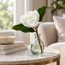 Real Touch White Magnolia Artificial Flower Stem