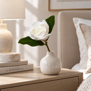 Real Touch White Magnolia Artificial Flower Stem