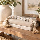 Decorative Wood Bead Garland with Letter Blocks
