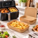 100 Pack Rectangular Kraft Paper Food Containers with Lids