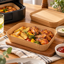 100 Pack Rectangular Kraft Paper Food Containers with Lids