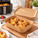 100 Pack Rectangular Kraft Paper Food Containers with Lids