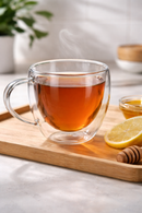 80ml Double Wall Glass Espresso Cup – Heat Resistant Clear Coffee Mug with Handle