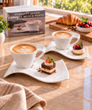 Elegant Wave Coffee Set – 2 Piece