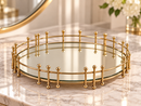 Luxe Round Mirrored Tray