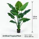 5 FT Artificial Tropical Plant