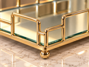 Luxe Geometric Mirrored Tray