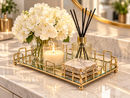 Luxe Geometric Mirrored Tray