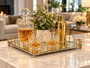 Luxe Geometric Mirrored Tray