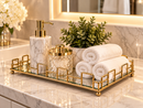 Luxe Geometric Mirrored Tray