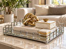 Luxe Geometric Mirrored Tray