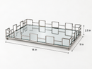 Luxe Geometric Mirrored Tray
