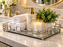 Luxe Geometric Mirrored Tray