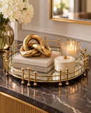 Luxe Round Mirrored Tray
