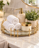 Luxe Round Mirrored Tray