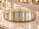 Luna Round Mirrored Tray