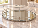 Luna Round Mirrored Tray