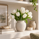 Realistic White Tulip Bouquet