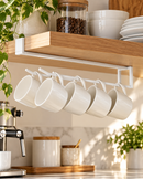 Space-Saving Coffee Cup Organizer in Black or White