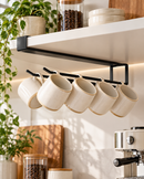 Space-Saving Coffee Cup Organizer in Black or White