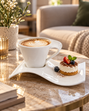Elegant Wave Coffee Set – 2 Piece