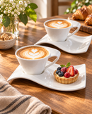 Elegant Wave Coffee Set – 2 Piece