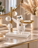 Luxury Doberman Butler Tray Sculpture