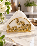 Golden Botanical Napkin Holder