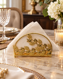 Golden Botanical Napkin Holder