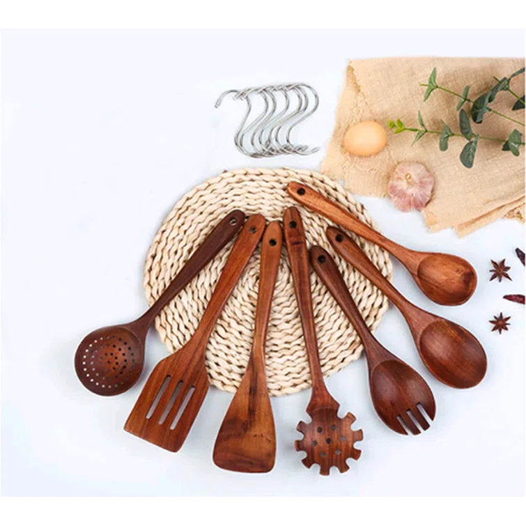 WOOD COOKWARE WITH ORGANIZER