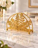 Golden Botanical Napkin Holder