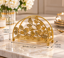 Golden Botanical Napkin Holder