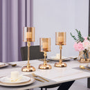 Glass Candleholders Clear