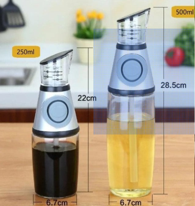 Olive Oil Bottle Dispenser with Measuring Cups