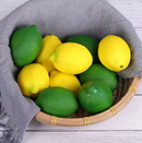 20 PCS Artificial Lemons Faux Fruits Green and Yellow Lemon