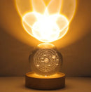 "Decorative lamp with random design"