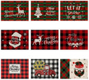 Christmas linen meal mat