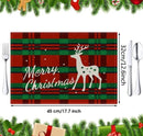 Christmas linen meal mat