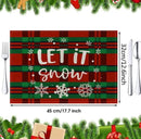 Christmas linen meal mat