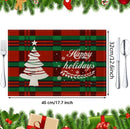 Christmas linen meal mat