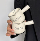Ceramic Coffee Mug with Side Handle – Minimalist Design