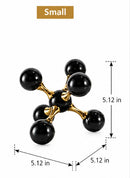 Black and Gold Decorative Jack Sculpture Set